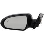 Mirror for Hyundai Elantra 2019-2020, Left (Driver), Power Adjustment, Manual Folding, Heated, Paintable, with Blind Spot Glass and In-housing Signal Light, without Auto Dimming and Memory, for Korea Built Vehicle, Replacement