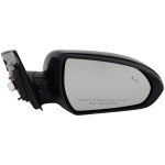 Power Mirror for Hyundai Elantra 2019-2020, Right (Passenger), Heated, Manual Folding, Paintable, with Blind Spot Glass and In-Housing Signal Light, Without Auto Dimming and Memory, for Korea Built Vehicle, Replacement