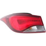 2011 - 2016 Hyundai Elantra Rear Tail Light Assembly Replacement / Lens / Cover - Left (Driver) Side Outer