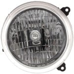 Headlight Assembly for 2002-2003 Jeep Liberty, Right (Passenger), Halogen, Compatible Up To 10-6-2002, Replacement