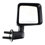 Manual Adjust, Manual Folding Side Mirror for Jeep Wrangler JK 2007-2018, Right (Passenger), Non-Heated, Textured Finish, Replacement