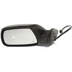 Power Heated Mirror for 2005-2010 Jeep Grand Cherokee, Left (Driver), Manual Folding, Textured, with Memory, Replacement