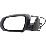 Power Mirror for 2014-2018 Jeep Cherokee, Left (Driver), Manual Folding, Heated, Paintable, Without Auto Dimming, Blind Spot Detection, Memory, With Signal Light, Replacement