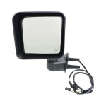 Power Mirror for Jeep Wrangler JK 2015-2018, Left (Driver), Manual Folding, Heated, Textured, Replacement