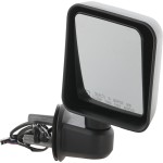 Power Mirror for Jeep Wrangler JK 2015-2018, Right (Passenger), Manual Folding, Heated, Textured, Replacement
