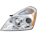 Headlight Assembly for Kia Sedona 2006, Left (Driver), Halogen, Replacement