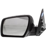 Power Mirror for Kia Soul 2010-2011, Left (Driver) Side, Manual Folding, Non-Heated, Paintable, Without Memory, With Puddle Light and Signal Light, Replacement