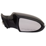 Power Mirror for Kia Sportage 2011-2016, Right (Passenger), Manual Folding, Non-Heated, Paintable, with Signal Light, Replacement
