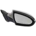 Power Mirror for Kia Sportage 2011-2016, Right (Passenger) Side, Manual Folding, Heated, Paintable, with Signal Light, Replacement