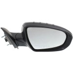 Power Heated Mirror for 2014-2015 Optima, Right (Passenger), Manual Folding, Paintable, with Signal Light, USA Built Vehicle, Excludes Hybrid Model, Replacement