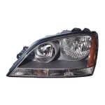 Left (Driver) Headlight Assembly for 2005 - 2006 Kia Sorento, Front Headlight Assembly Replacement Housing, Lens, Cover with Passenger Package, Composite,  921013E140, Replacement
