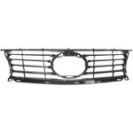 Grille for 2014-2014 Lexus IS250/IS350, Painted Black Shell and Insert, Without F Sport Package, With Chrome Trim, Excludes 'C' Model, To 2005-2013 - CAPA-Certified, Replacement