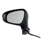Power Mirror for Lexus ES300H/ES350 2013-2015, Left (Driver), Manual Folding, Heated, Paintable, with In-housing Signal Light, without Auto Dimming, Blind Spot Detection, and Memory, Replacement