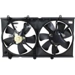 Radiator Fan Shroud Assembly for 2003-2006 Mitsubishi Lancer, Dual Fan Type, 2.0L Engine, Replacement