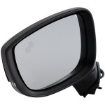 Power Mirror for Mazda CX-5 2017-2023, Left (Driver), Manual Folding, Heated, Paintable, with Blind Spot Detection and Signal Light, without Auto Dimming and Memory, Replacement