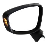 Power Mirror for Mazda CX-5 2013-2015, Left (Driver), Manual Folding, Non-Heated, Paintable, with In-housing Signal Light, without Auto Dimming, Blind Spot Detection, Memory, Replacement