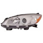 Headlight for Mazda 5 2012-2017, Left (Driver), Lens and Housing, Halogen, CAPA-Certified, Replacement