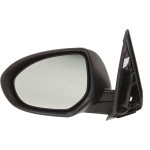 Power Mirror for 2010-2013 Mazda 3, Left (Driver), Manual Folding, Heated, Paintable, with Signal Light, Replacement