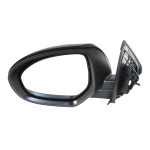 Power Mirror for Mazda 3 (2010-2013), Left (Driver) Side, Manual Folding, Heated, Paintable, without Signal Light, Replacement