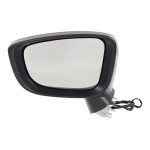 Power Mirror for Mazda 3 2014-2016, Left (Driver), Manual Folding, Non-Heated, Paintable, without Blind Spot Detection and Signal Light, Hatchback/Sedan, Japan Built Vehicle, Replacement