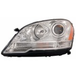 Left (Driver) Headlight Assembly for 2008 - 2011 Mercedes-Benz ML550, Front Replacement Housing, Lens, Cover, 164.172 Body Code, W164, Halogen, Composite,  164820235964