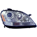 Right (Passenger) Headlight Assembly for 2006 - 2007 Mercedes-Benz ML350, Front Replacement Housing, Lens, Cover, Halogen Composite, OEM part number 164820386165