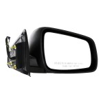 Power Mirror for Mitsubishi Lancer 2008-2014, Right (Passenger) Side, Manual Folding, Non-Heated, Textured, Replacement