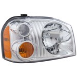 Headlight Assembly for Nissan Frontier 01-04, Right (Passenger), Halogen, Base/XE Models, Replacement