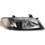 Headlight Assembly for Nissan Sentra 2002-2003, Right (Passenger) Side, Halogen, Black Interior, Fits SE-R/SE-R Spec V Models, Replacement
