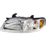 Headlight Assembly for Nissan Sentra 2002-2003, Left (Driver) Side, Halogen Light, with Chrome Trim, Suitable for CA/GXE/XE/Limited Models, Replacement
