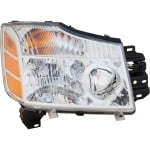 Headlight Assembly for Nissan Armada 2005-2007/Titan 2004-2007, Right (Passenger), Halogen, Replacement