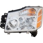 Headlight Assembly for Nissan Armada 2005-2007, Titan 2004-2007, Left (Driver), Halogen, Replacement