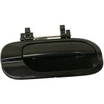 Rear Exterior Door Handle for Nissan Sentra 2000-2006, Right (Passenger), Smooth Black, Plastic, Replacement