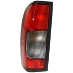 Tail Light Assembly for 2002-2004 Nissan Frontier, Left (Driver) Side, Red & Smoked Lens, Replacement