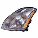 Left (Driver) Headlight Assembly for 2004 - 2006 Nissan Maxima, Halogen Composite, OEM Part Number: 260607Y025, Replacement