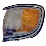 Front Right (Passenger) Side Marker Light Assembly for 1996 - 1999 Nissan Pathfinder, Replacement Lens Cover w/Bright Rim to 12/98,  261100W025