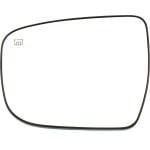 Heated Mirror Glass for Nissan Murano (2015-2023), Pathfinder (2017-2020), Rogue (2014-2020), Left (Driver) side with Backing Plate, Replacement