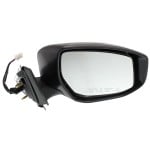 Power Mirror for Nissan Altima 2013-2018, Right (Passenger), Manual Folding, Heated, Paintable, with In-housing Signal Light, without Auto Dimming, Blind Spot Detection, and Memory, Replacement