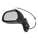 Power Mirror for Nissan Versa Note 2014-2019, Left (Driver), Manual Folding, Non-Heated, Paintable, without Side View Camera, Excludes SR Model, Replacement