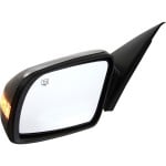 Power Mirror for 2007-2012 Nissan Altima, Left (Driver), Manual Folding, Heated, Paintable, with In-housing Signal Light, without Auto Dimming, Blind Spot Detection, Memory, for 3.5L Engine Sedan/Hybrid, Replacement