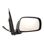 Power Mirror for Nissan Frontier 2005-2010, Right (Passenger) Side, Manual Folding, Non-Heated, Chrome Cap, with Black Base, for Extended Cab LE Model, Replacement