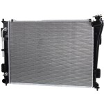 Radiator for Hyundai Sonata 2011-2014/Kia Optima 2011-2015, Auto Transmission, Aluminum Core, 4/6 Cylinder 2.4L/3.3L Engines, 1-Row Core, Replacement