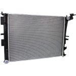 Aluminum Core Radiator for Hyundai Optima/Sonata 2011-2014, 1-Row Core, Designed for 4 Cylinder 2.4L Engine, Suitable for Hybrid Models, Replacement