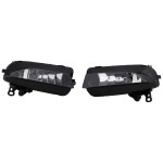 Fog Light Assembly for Audi A5 2012-2017, Right (Passenger) and Left (Driver), Halogen, Clear Lens, Replacement