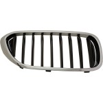 Grille for BMW 5-Series 2017-2020 Right (Passenger) Side, Chrome, with M Package, Suitable for Non-Hybrid or Hybrid Model without Luxury Package, with/without Night Vision, Sedan, Replacement