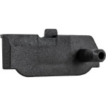 Radiator Support Bracket for Chevrolet Malibu (2016-2023), Lower Right (Passenger), Black, Buick LaCrosse (2017-2019), Upper Left (Driver), Malibu 1.5L, Replacement