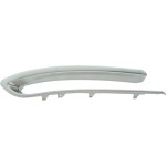 Rear Bumper Molding for BMW 5-Series (2014-2016), Left (Driver), Outer, Satin Chrome, Modern Line, Without M Sport Package, Sedan, Replacement