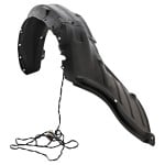 Front Fender Liner for Toyota Tundra (2007-2013), Sequoia (2008-2022), Right (Passenger) Rear Section, Plastic, Vacuum Form, (2010-2022, without Cold Climate Spec), Replacement