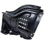 Front Fender Liner for Toyota Tundra 2007-2013, Left (Driver) Side, Front Section, Plastic, Vacuum Form, with Steel Bumper Type, Replacement