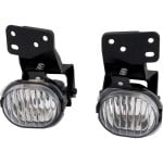 Fog Light Assembly for Chevrolet Malibu 1997-2003, Right (Passenger) and Left (Driver), Halogen, Clear Lens, Replacement